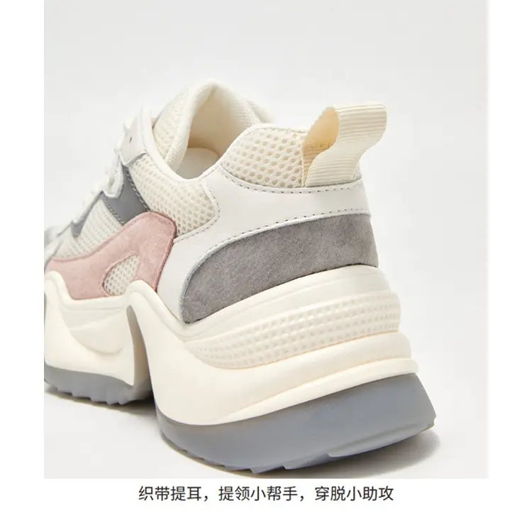 Hot Selling Summer Lace-up Mesh Breathable Walking Shoes for Girls